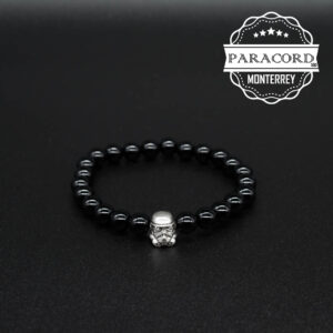 PULSERA ONIX 8MM CON CUENTA ALEACIÓN DE ZINC STORMTROOPER