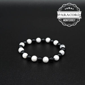 PULSERA ONIX CON TURQUESA BLANCA 8MM