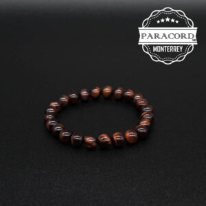 PULSERA OJO DE TIGRE ROJO 8MM